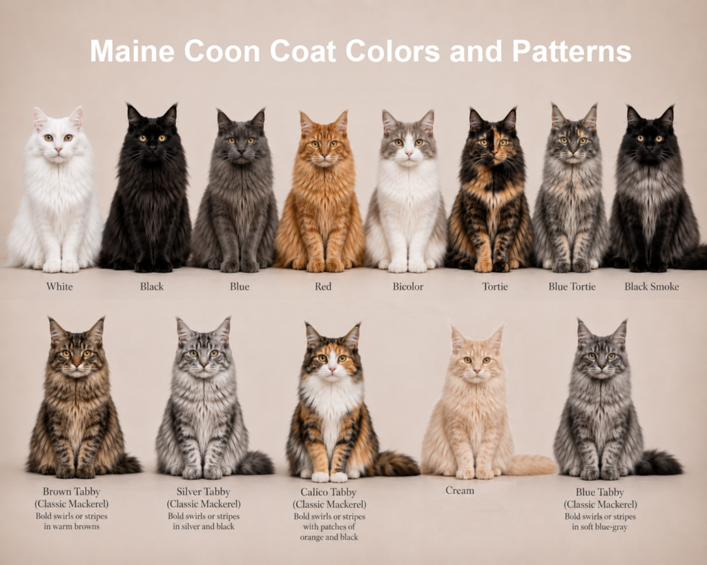 Cat Coat Colors Explained mainecooncoatcolors